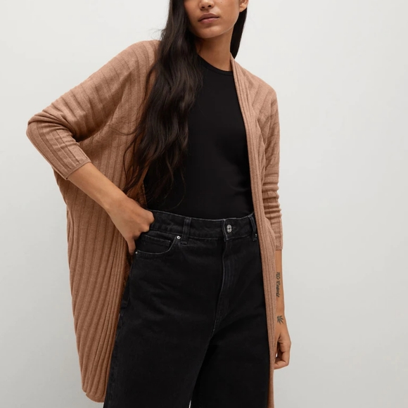 MANGO Ribbed cardigan - Picture 2 of 7